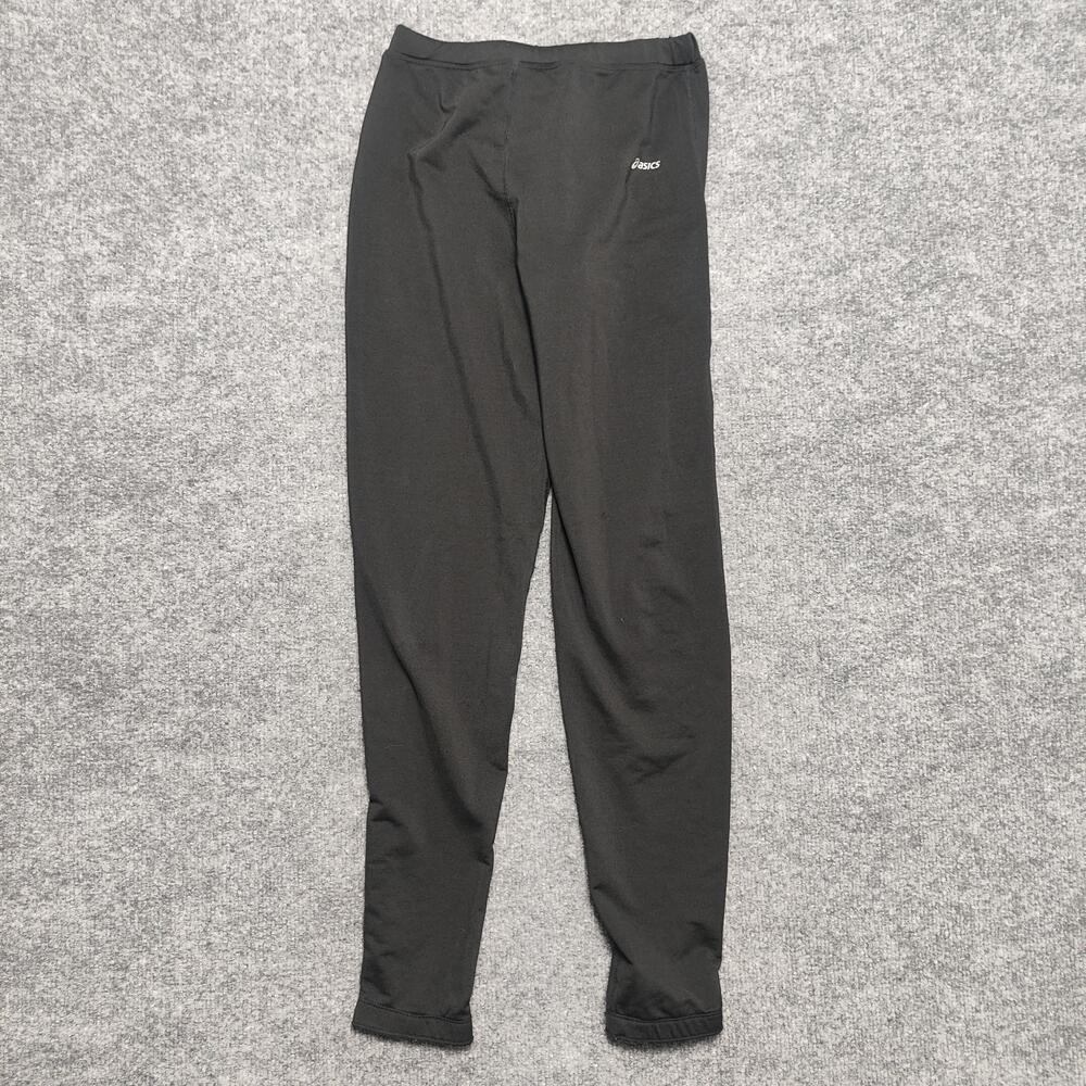 Asics Leggings Mens Small Black Compression Leggings Elastic Running Athletic